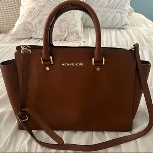 Michael Kors Selma Saffiano Leather Satchel